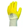 Gants latex crêpé jaune T10