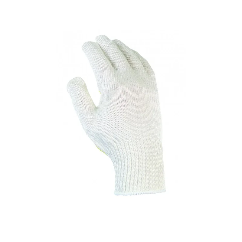 Gants tricotés coton blanc T10