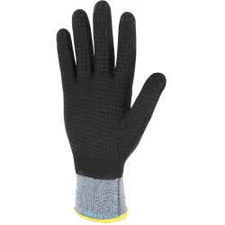 Gants nitrile mousse tout enduits noirs