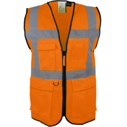Gilet de signalisation RTP120 multi poches avec fermeture à glissière