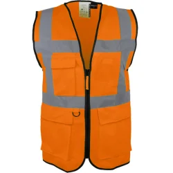 Gilet de signalisation RTP120 multi poches avec fermeture à glissière