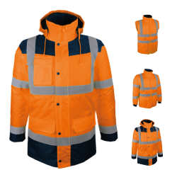 Parka 4 en 1 haute visibilité RTP300D