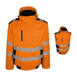 Blouson haute visibilité RTP doublure polaire 2 en 1
