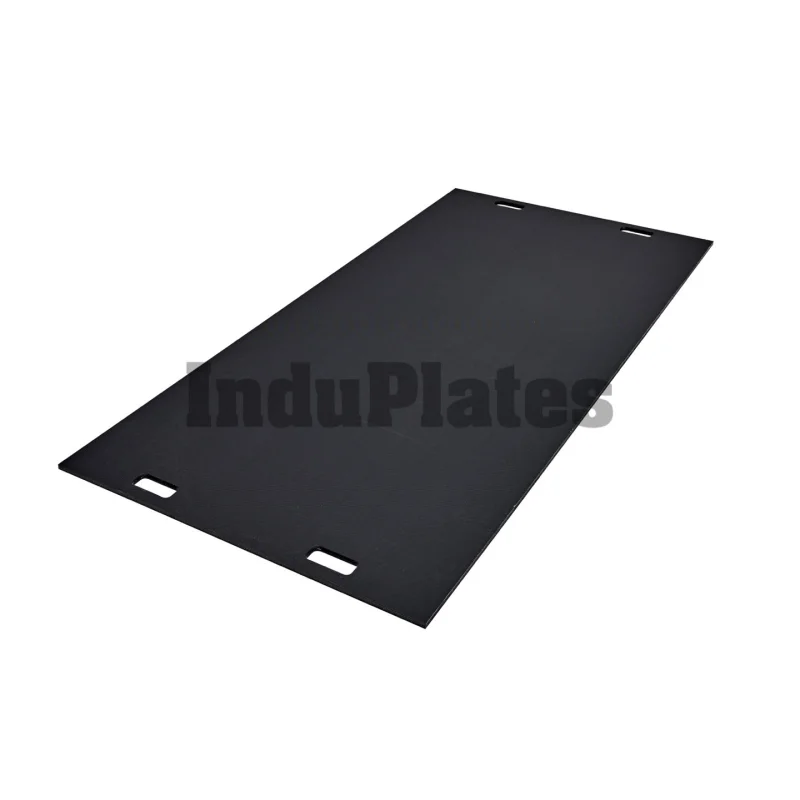 Plaque de roulage 1000x2000x15mm PE-HD 4 poignées
