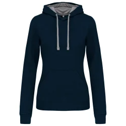 Sweat-Shirt à capuche contrastée RTP280 Femme