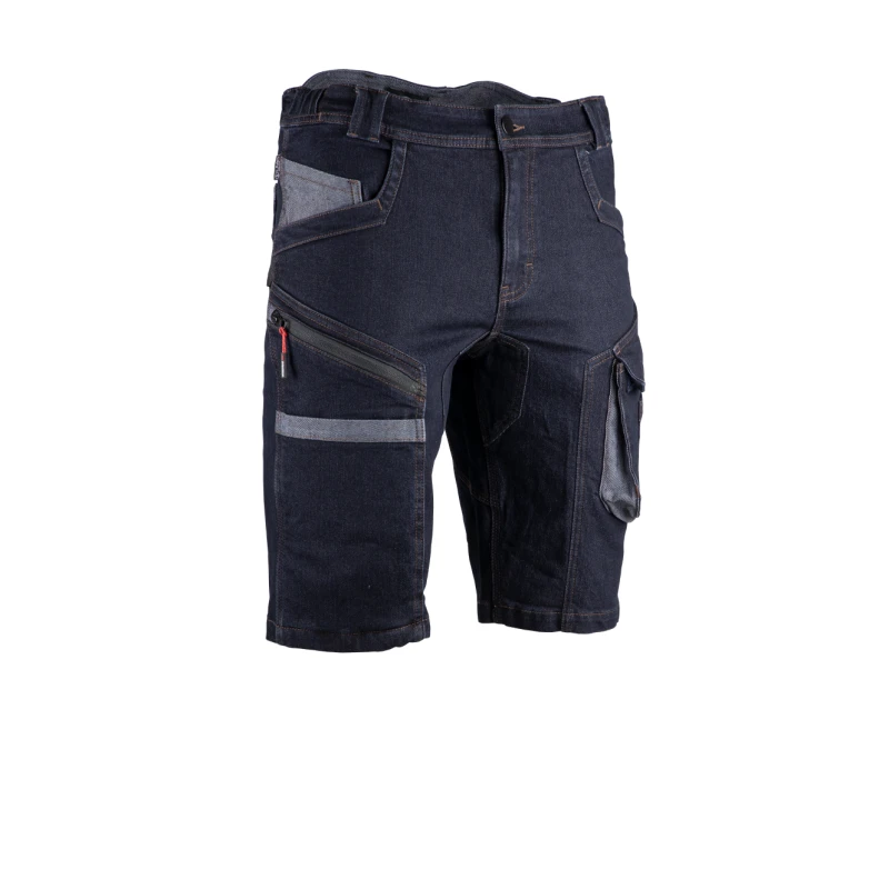 Bermuda denim stretch multipoche RTP380 Homme