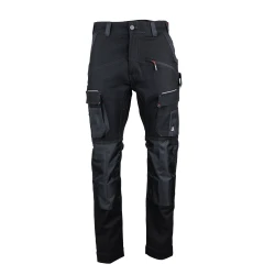 Pantalon stretch bicolore LMA avec poches genouillères RTP300