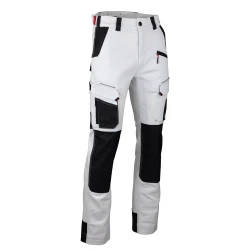 Pantalon stretch bicolore LMA avec poches genouillères RTP300