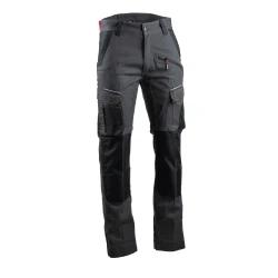 Pantalon stretch bicolore LMA avec poches genouillères RTP300