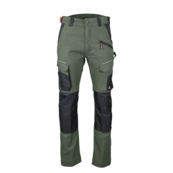 Pantalon stretch bicolore LMA avec poches genouillères RTP300