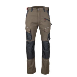 Pantalon stretch bicolore LMA avec poches genouillères RTP300