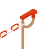 Bouchon pour piquet porte lanterne 14mm Rouge