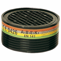 Cartouche pour demi masque respiratoire type A1-B1-E1-K1-P3