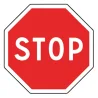 Panneau AB4 Stop sur pied basculant classe CT1