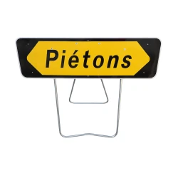 Panneau KD22a "Piétons" sur pied