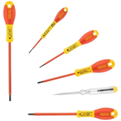 Tournevis isolés avec testeur, lot de 6, Stanley