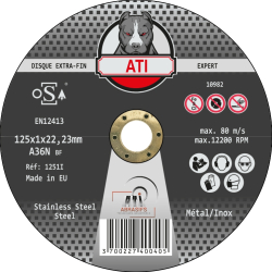 Disque à tronçonner Inox ATI