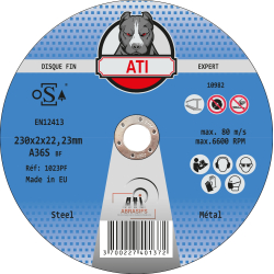 Disque à tronçonner Acier Pro ATI diamètre 230mm