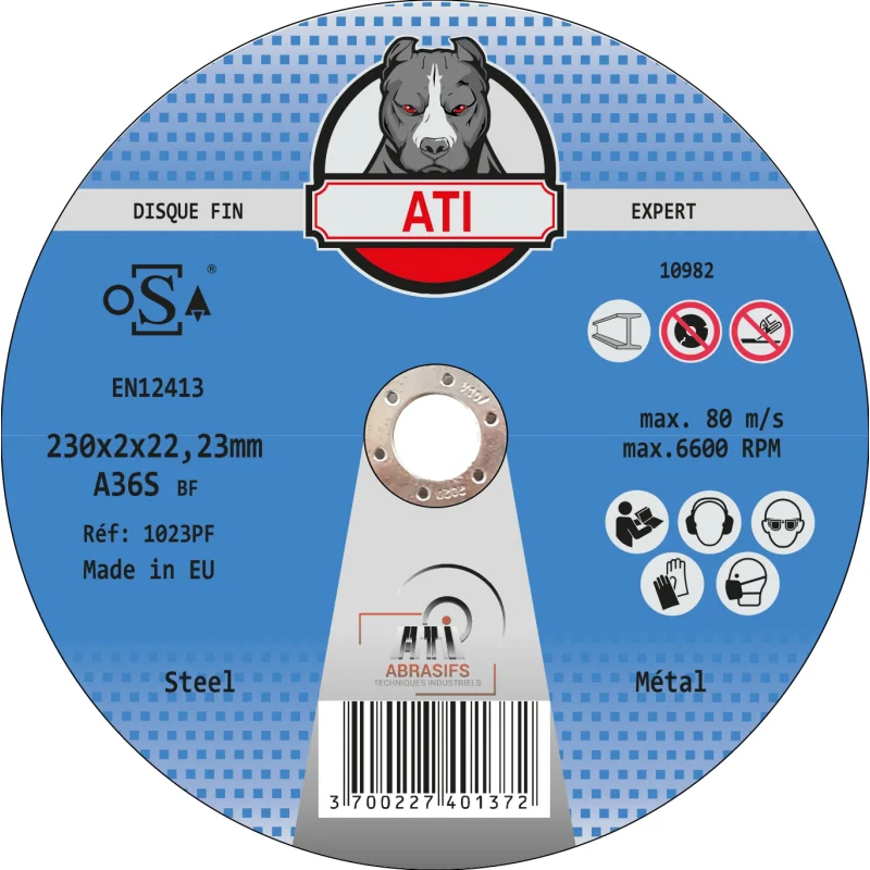 Disque à tronçonner Acier Pro ATI diamètre 230mm