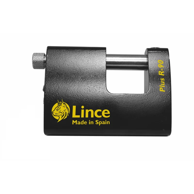 Cadenas monobloc haute sécurité rectangulaire Lince, largeur 90mm