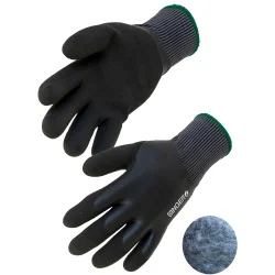 Gants nylon enduits latex double couche, doublé acrylique, Jauge 13