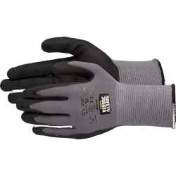 Gants nitrile mousse noirs et gris Patrick
