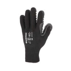 Gants anti vibration blocs en mousse de caoutchouc sur la paume.