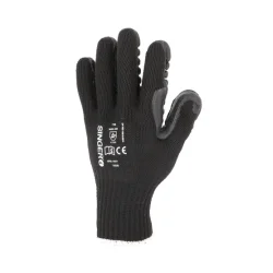 Gants anti vibration blocs en mousse de caoutchouc sur la paume.