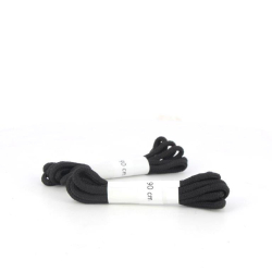 Lacets polyester noirs sous bague pour chaussures de sécurité S.24 LACBAG