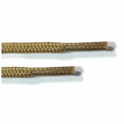Lacets polyester renforcés beige 140 cm pour chaussures de sécurité S.24 LACBAG RENFORCES