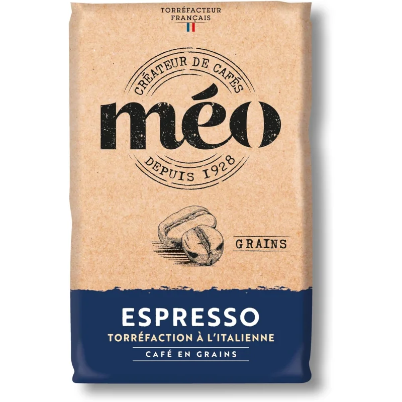 Café en grains Méo paquet de 1kg