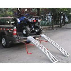 Rampes acier pliables en 3 parties 500/1600Kg 2000mm - lot de 2 pcs