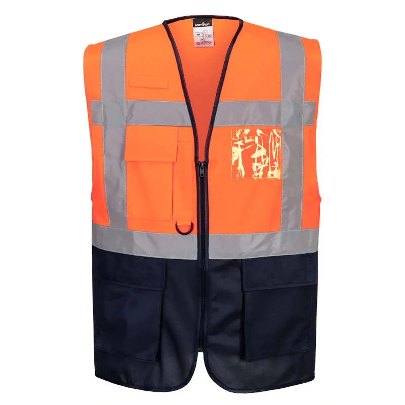 Gilet haute visibilité bicolore multi poches RTP124