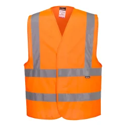Gilet haute visibilité grandes tailles double ceinture