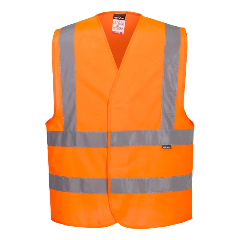 Gilet haute visibilité grandes tailles double ceinture