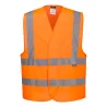 Gilet haute visibilité grandes tailles double ceinture