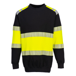 Sweat-shirtModaflame PW3 haute visibilite jaune/noir RTP300