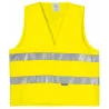 Gilet haute visibilité fluo bandes ceinture