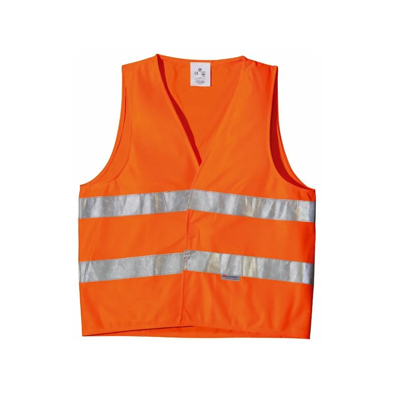 Gilet haute visibilité fluo bandes ceinture