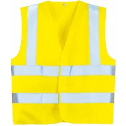 Gilet haute visibilité fluo double bandes