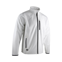 Veste softshell blanche imperméable et respirante RTP305