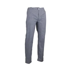 Pantalon de cuisine pied-de-poule à taille élastiquée RTP220
