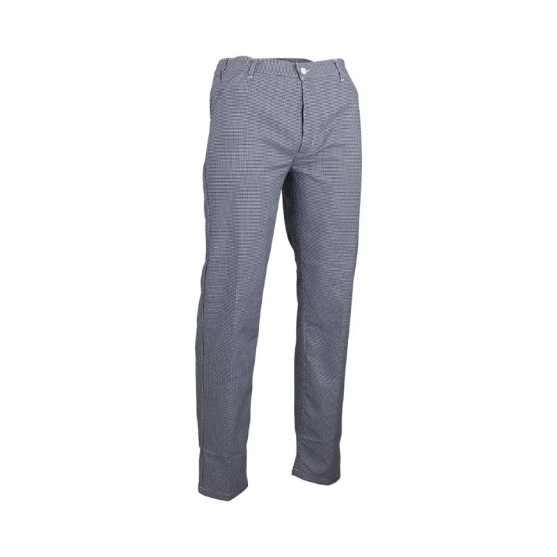 Pantalon de cuisine pied-de-poule à taille élastiquée RTP220