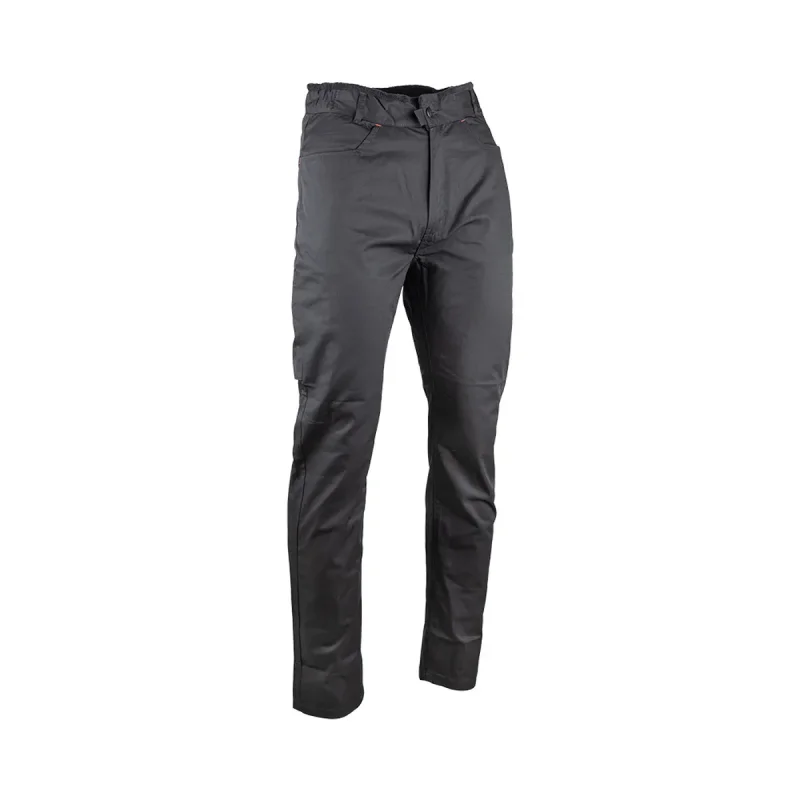 Pantalon de cuisine noir à ceinture éponge et taille élasitiquée RTP200