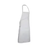 Tablier de cuisine blanc à bavette réglable avec grande poche RTP245