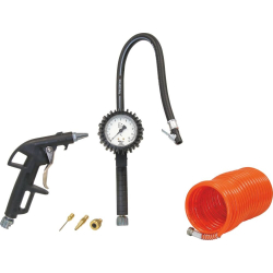 Pistolet de gonflage raccord 1/4" - mallette de 4 pcs
