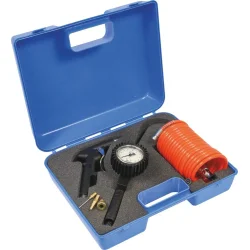 Pistolet de gonflage raccord 1/4" - mallette de 4 pcs