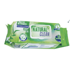 Pack de 80 lingettes imprégnées Natural'Clean