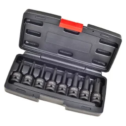 Coffret de douilles tournevis Torx à choc 1/2" 8 pièces