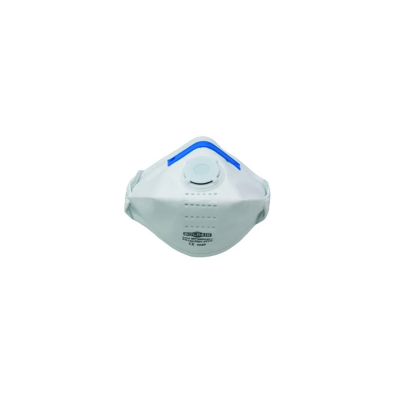 Masque respiratoire FFP3 pliable à valve, boîte de 20 pièces